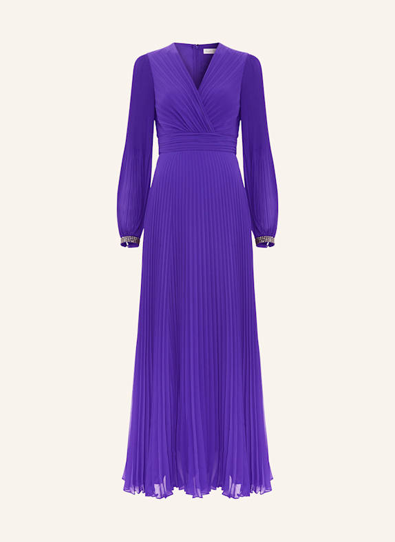 Phase Eight Plisseekleid VILA mit Schmucksteinen LILA
