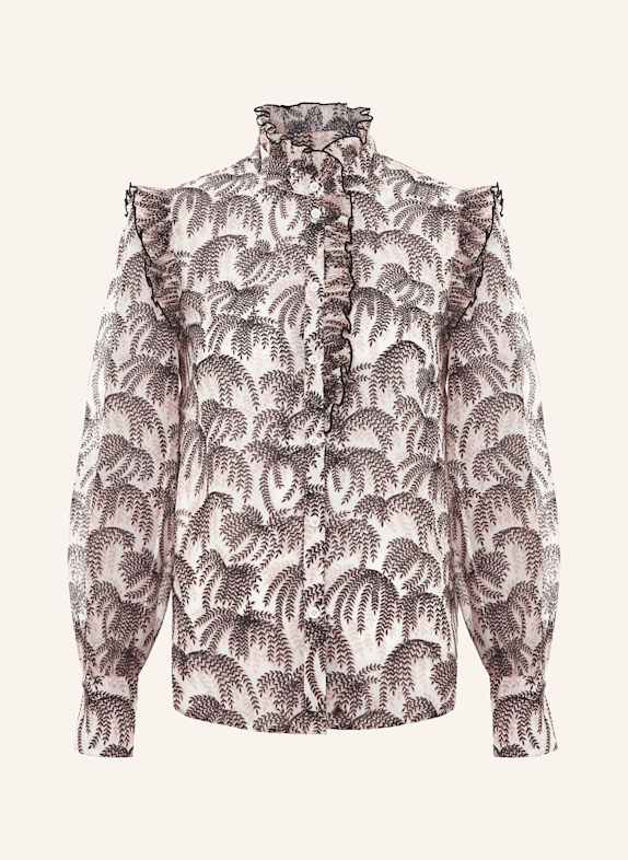 Phase Eight Bluse SERENA mit Rüschen WEISS/ SCHWARZ/ NUDE