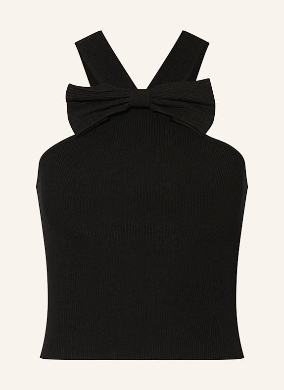 CLAUDIE PIERLOT Stricktop SCHWARZ
