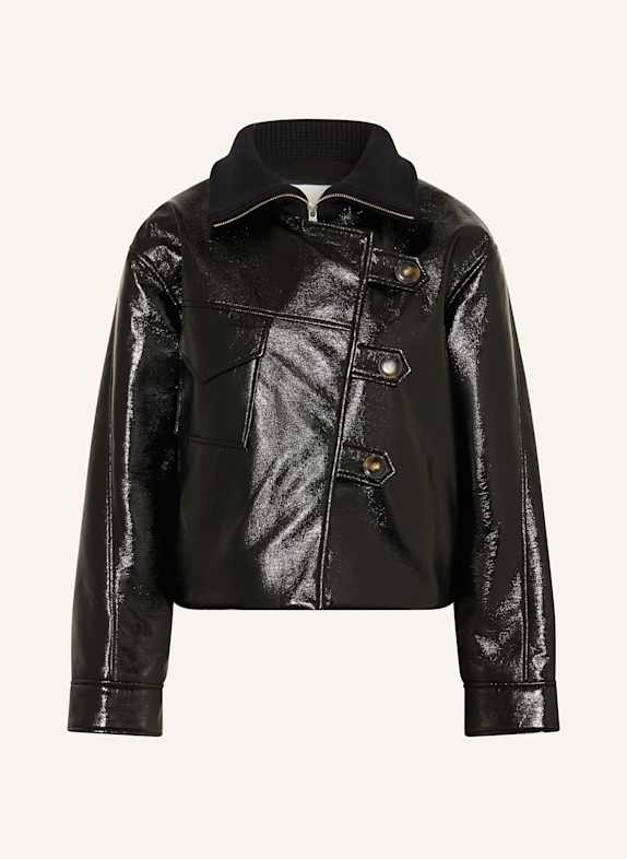 ba&sh Jacke MORINA in Lederoptik SCHWARZ