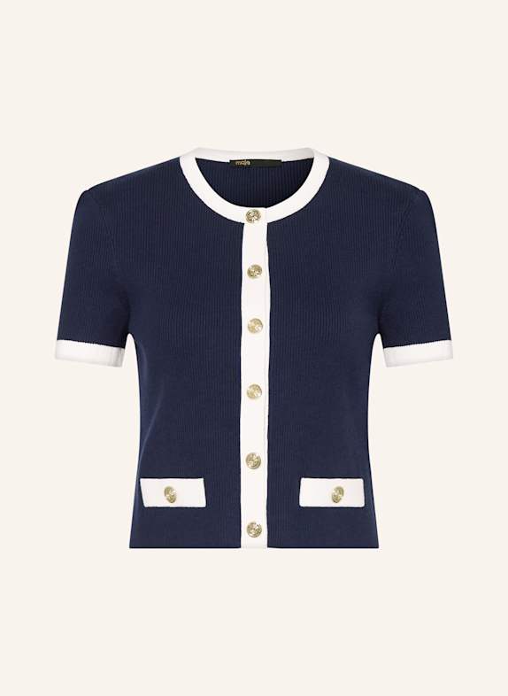 maje Strickjacke DUNKELBLAU/ ECRU
