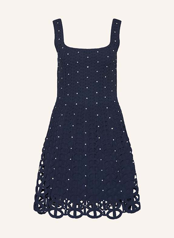 maje Kleid mit Schmucksteinen DUNKELBLAU