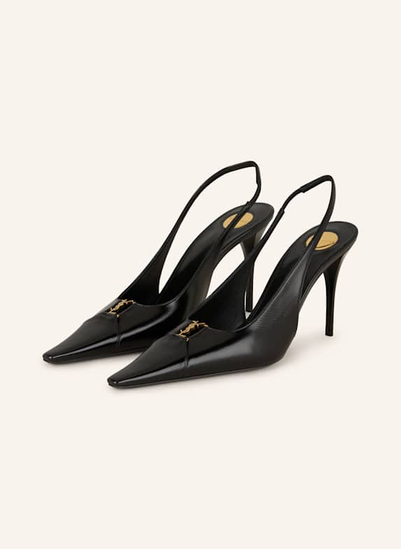 SAINT LAURENT Slingpumps SCHWARZ