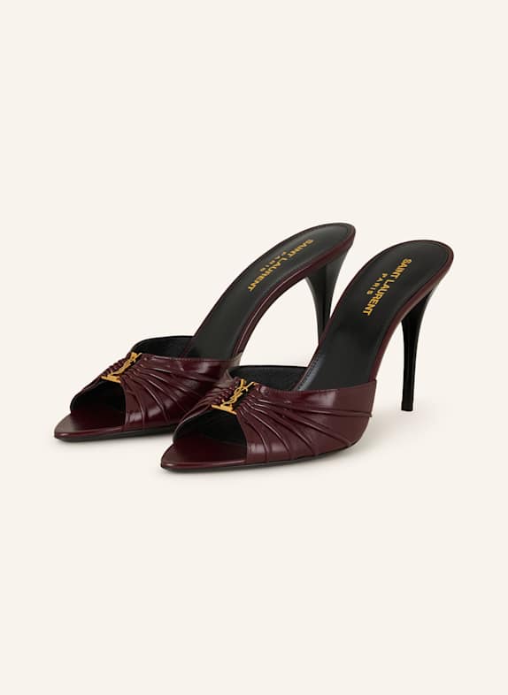 SAINT LAURENT Mules BABYLONE DUNKELROT