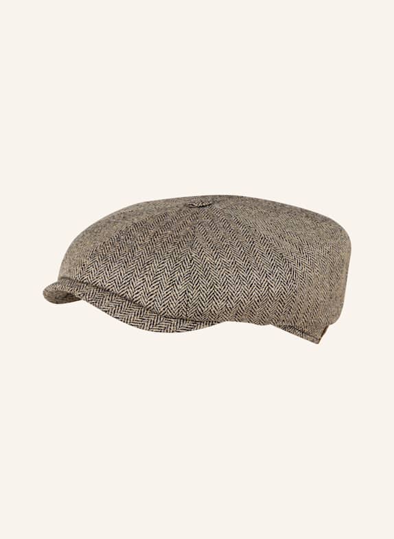 STETSON Schiebermütze HATTERAS aus Seide SCHWARZ/ BRAUN