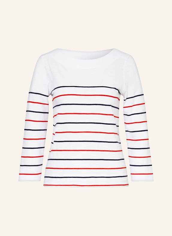 HOBBS Shirt AVIA mit 3/4-Arm WEISS/ ROT/ DUNKELBLAU