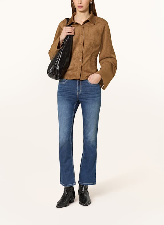 OPUS PANTS Flared jeans ENJA GENTLE 70200 mid azure blue