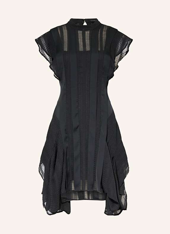 ALLSAINTS Sukienka z wycięciami CZARNY