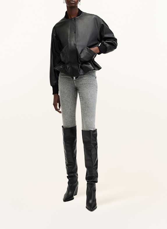 ALLSAINTS Skórzany bluzon SOFI CZARNY