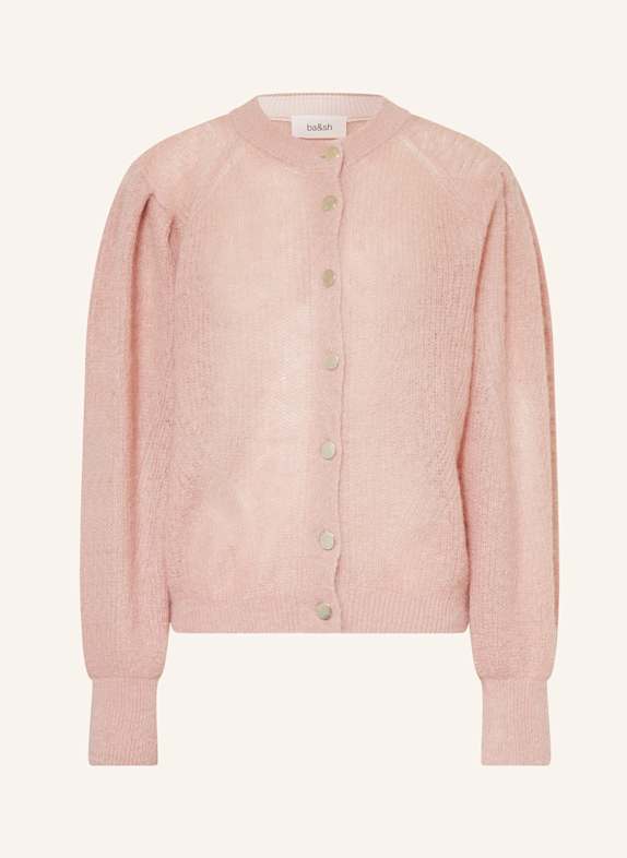 ba&sh Strickjacke mit Mohair ROSÉ