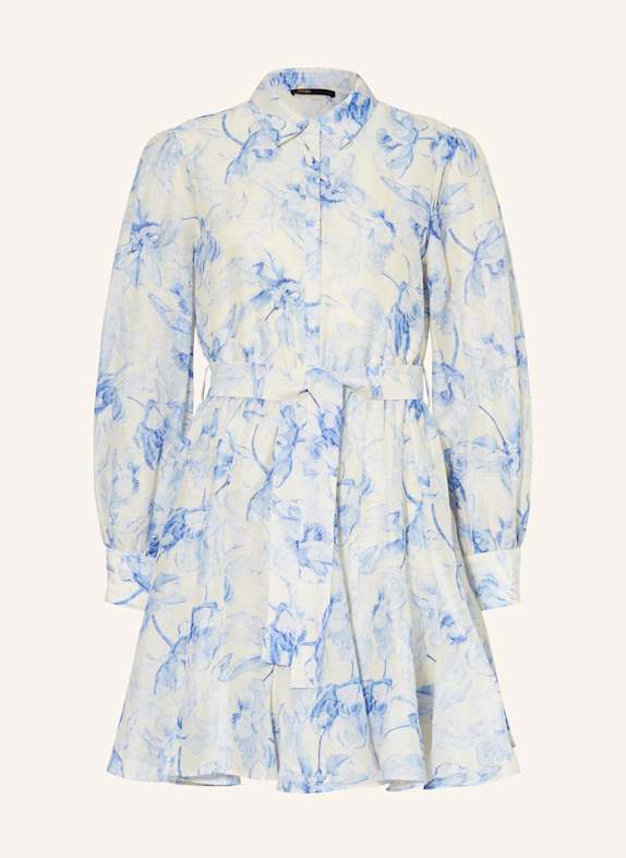 maje Hemdblusenkleid WEISS/ BLAU