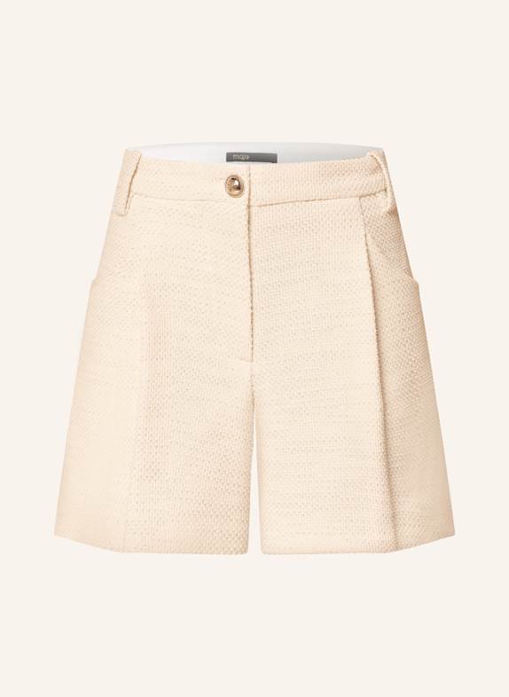 maje Shorts mit Glitzergarn ECRU