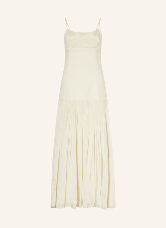 SANDRO Kleid im Materialmix ECRU