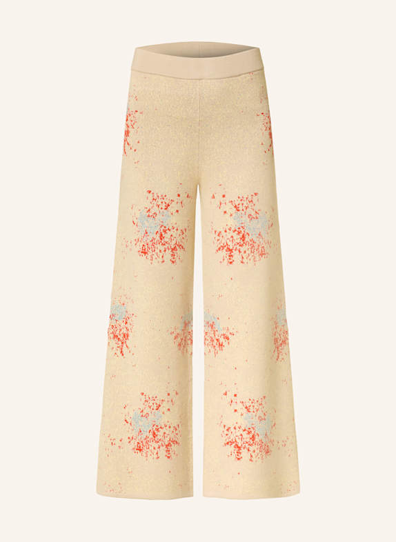 Rich & Royal Strickhose mit Glitzergarn HELLGELB/ ROSÉ/ ROT