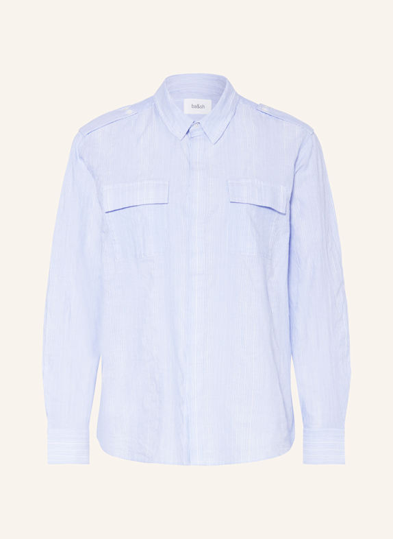 ba&sh Hemdbluse HELLBLAU/ WEISS