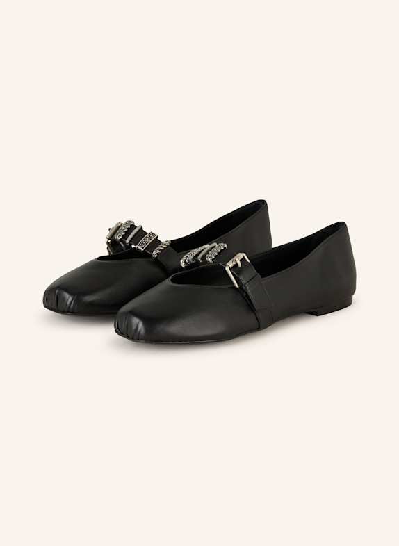 ba&sh Mary-Jane-Ballerinas SCHWARZ