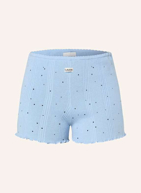 CLAUDIE PIERLOT Strickshorts HELLBLAU/ DUNKELBLAU