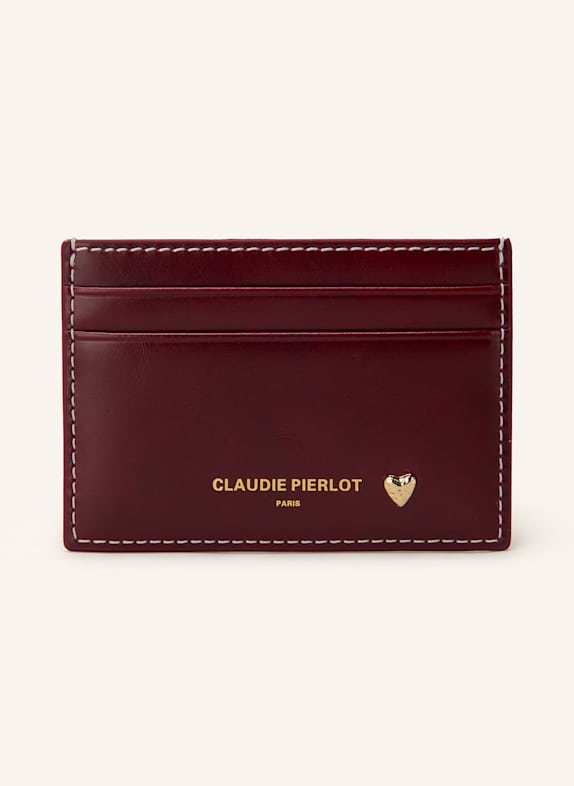 CLAUDIE PIERLOT Kartenetui DUNKELROT