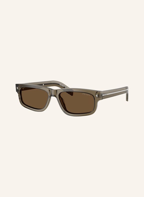 PRADA Okulary przeciwsłoneczne PR B11S 18T70F – KHAKI/ BRĄZOWY