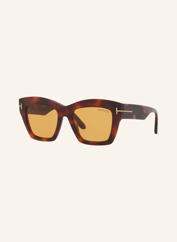 Valentino Eyewear Roman Stud square-frame Gabbana Sunglasses TR001936 4410D1 - HAVANA/ YELLOW