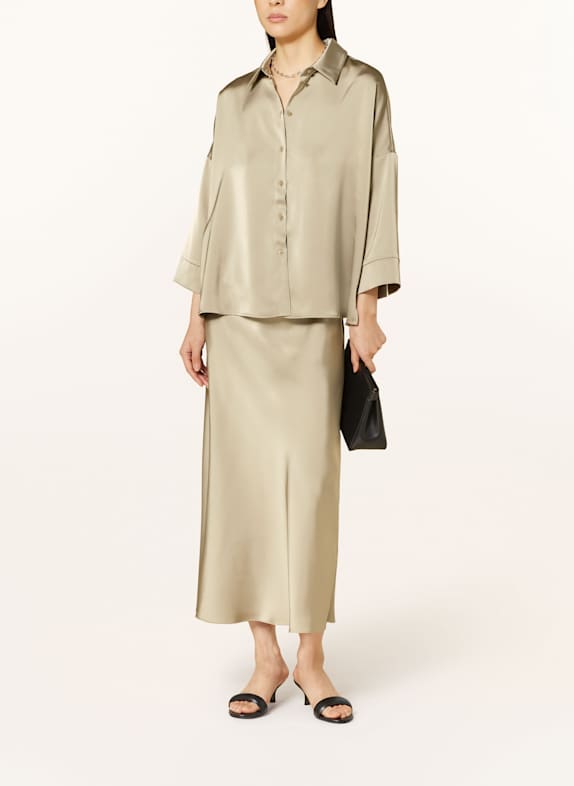 MAX & Co. Satinskørt MUSCHIO KHAKI