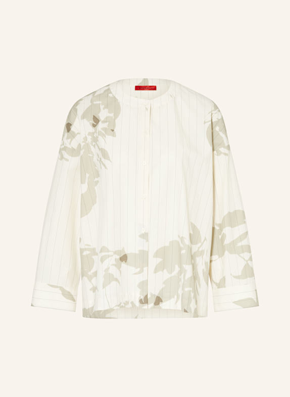 MAX & Co. Hemdbluse MURGE CREME/ DUNKELBLAU/ BEIGE
