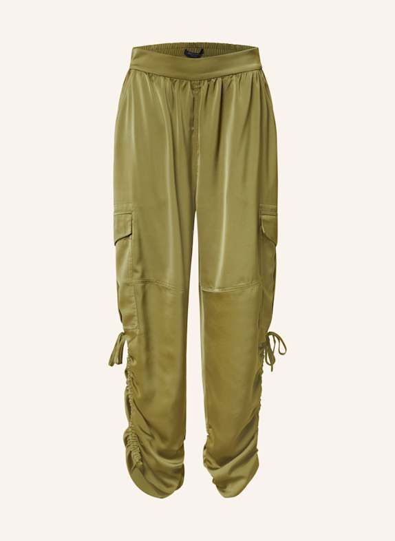 ALLSAINTS Cargohose KAYE aus Satin OLIV