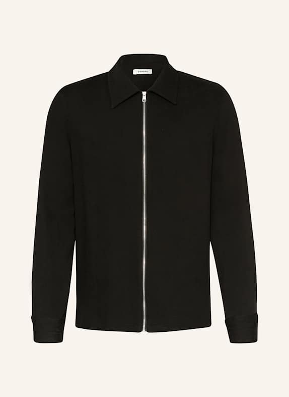 SANDRO Overjacket mit Plissees SCHWARZ
