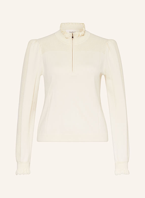 ba&sh Pullover SUZANE mit Rüschen CREME