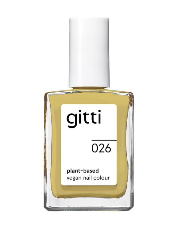 gitti PLANT-BASED VEGAN NAIL COLOUR NO. 026 - MELLOW YELLOW