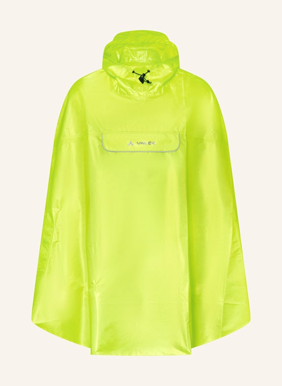 VAUDE Pončo do deště VALDIPINO NEONOVĚ ŽLUTÁ