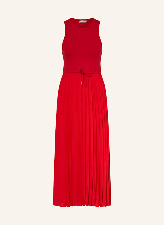 TOMMY HILFIGER Kleid im Materialmix ROT