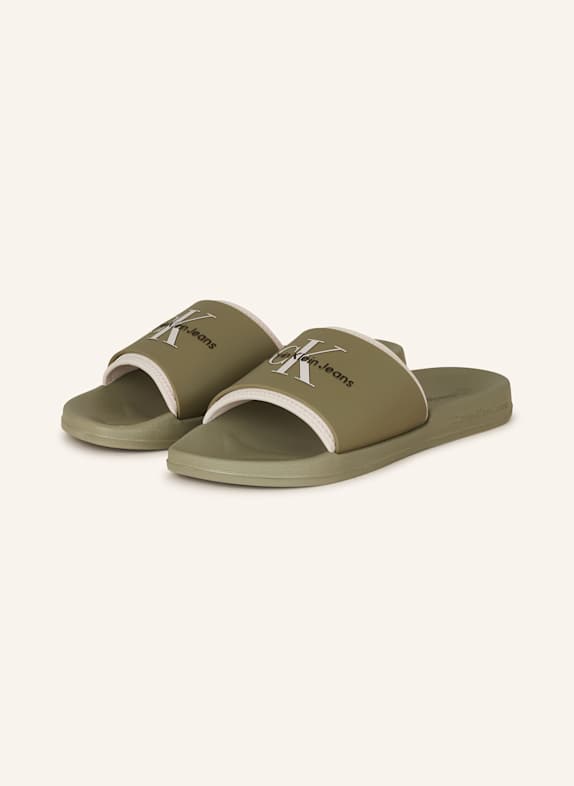 Calvin Klein Pantoletten KHAKI