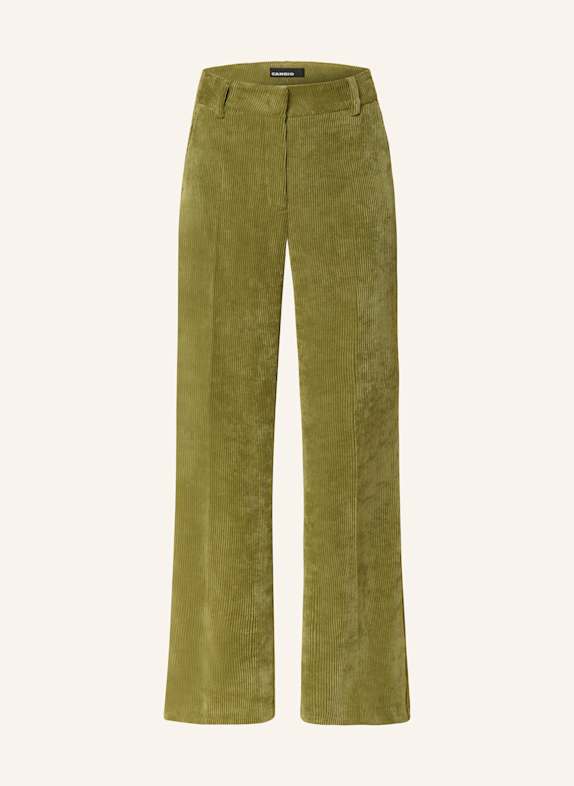 CAMBIO Marlenehose AMELIE aus Cord GRÜN