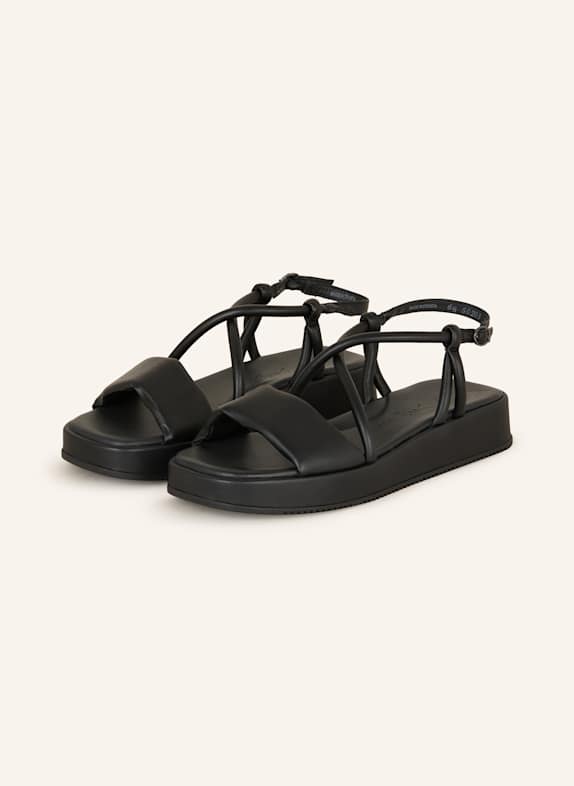 paul green Plateau-Sandalen SCHWARZ