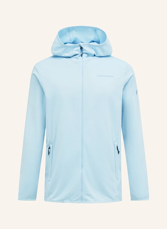 Peak Performance Midlayer-Jacke LIGHT ZIP HOOD HELLBLAU