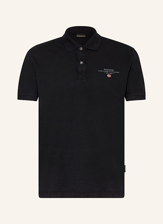 NAPAPIJRI Koszula z lnu ELBAS regular fit CZARNY