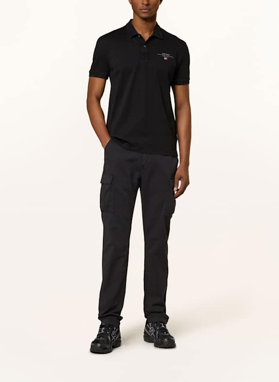 NAPAPIJRI Jersey poloshirt ELBAS Regula Fit ZWART