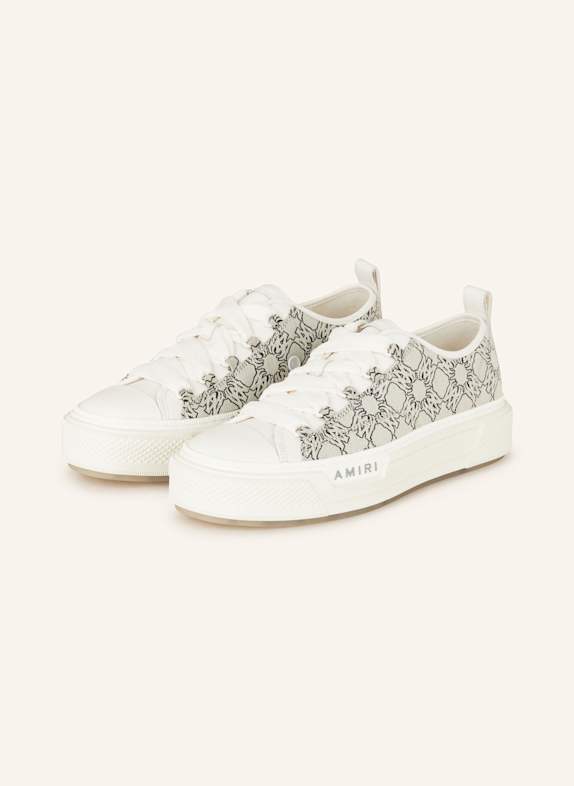 AMIRI Sneaker MA QUAD JACQUARD COURT LOW WEISS/ GRAU