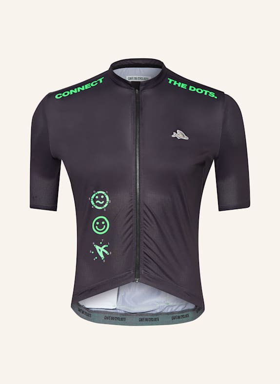 CAFÉ DU CYCLISTE Radtrikot FLEURETTE DUNKELGRAU