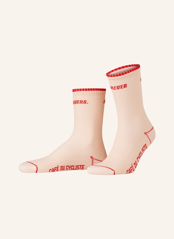 CAFÉ DU CYCLISTE Radsocken MOTTO SUMMER RDOR RED ON ROSA