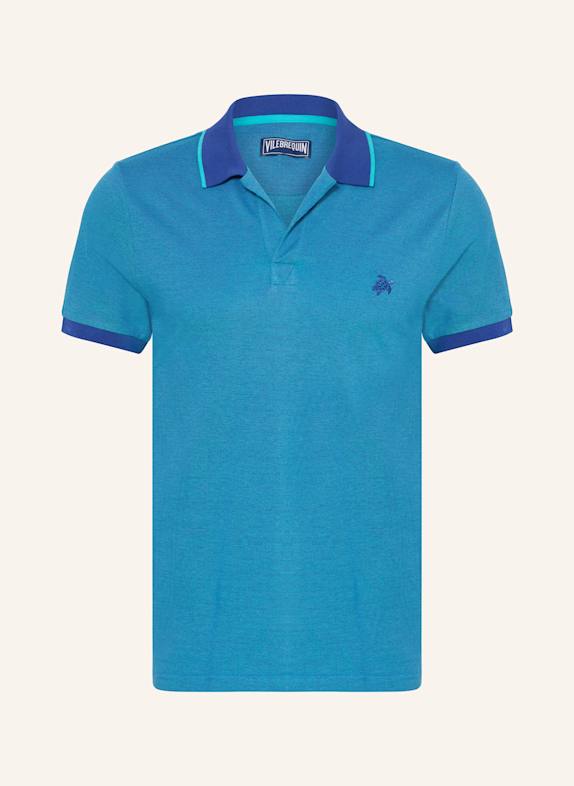 VILEBREQUIN Piqué-Poloshirt PALATIN TÜRKIS/ BLAU