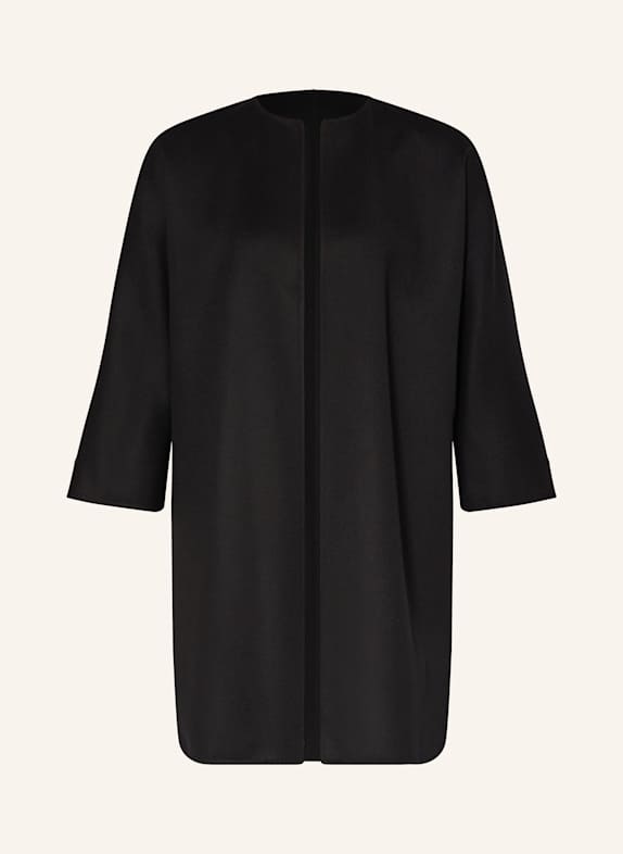 manzoni 24 Wollmantel mit 3/4-Arm SCHWARZ