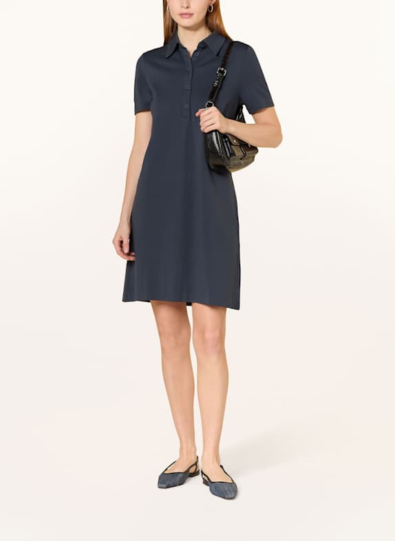 Part Two Jersey-Polokleid DUNKELBLAU