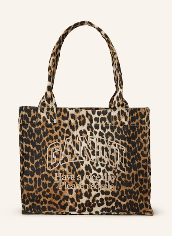 GANNI Shopper DUNKELBRAUN/ BRAUN/ SCHWARZ