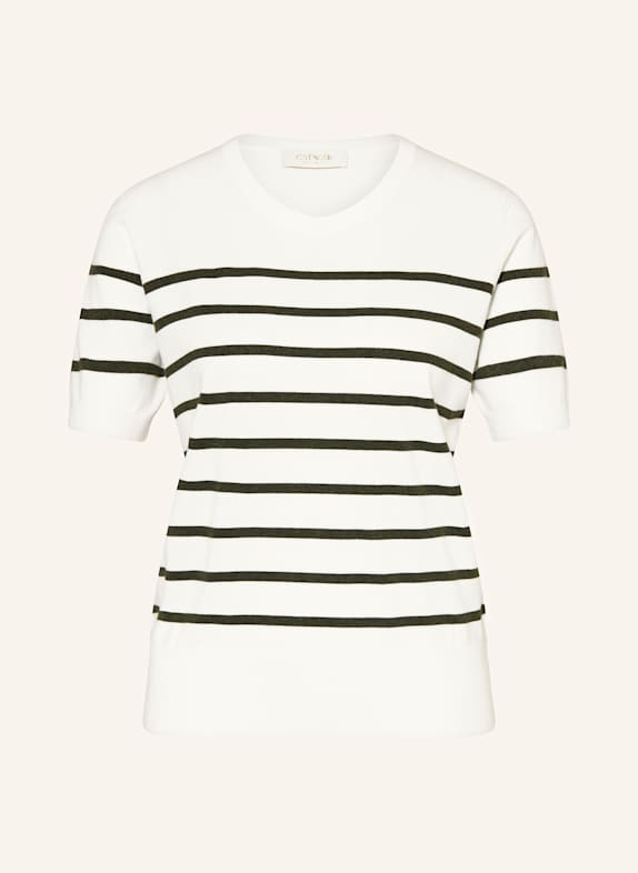 CATNOIR Strickshirt WEISS/ OLIV