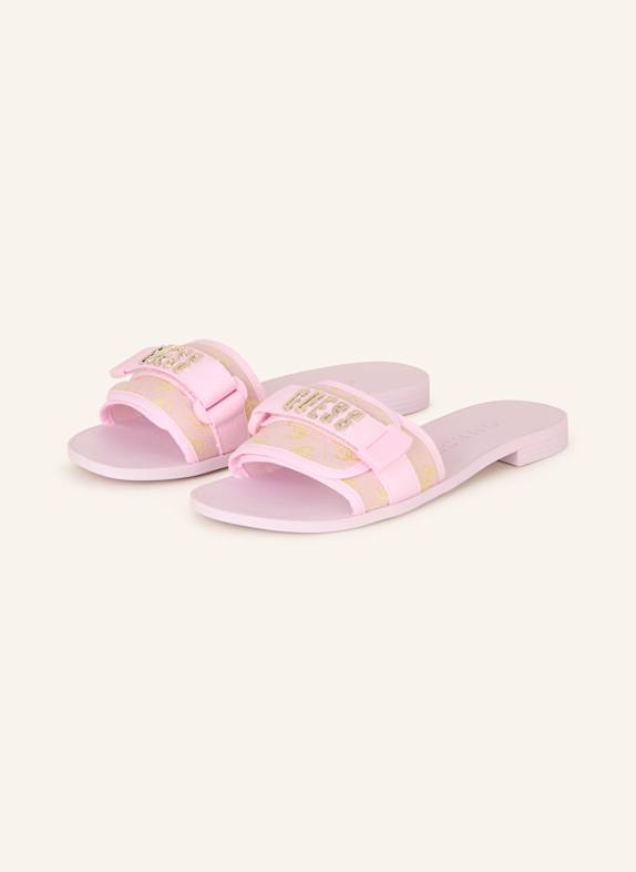 GUESS Pantoletten ELYZE4 ROSA/ GELB