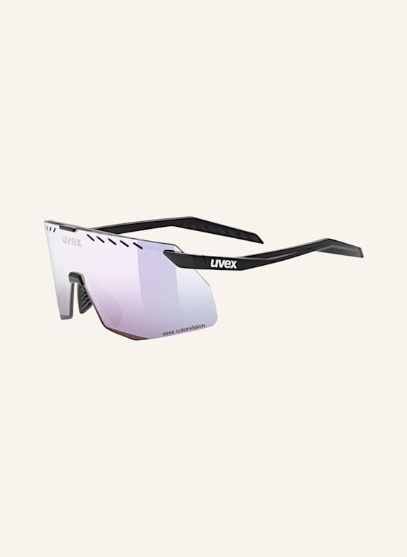 uvex Okulary rowerowe PACE STAGE S CV 00156 - CZARNY/ FIOLETOWY