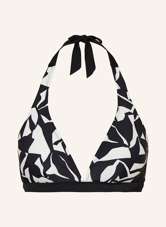 FIRE+ICE Góra od bikini wiązana na szyi JASMIN2 CZARNY/ BIAŁY
