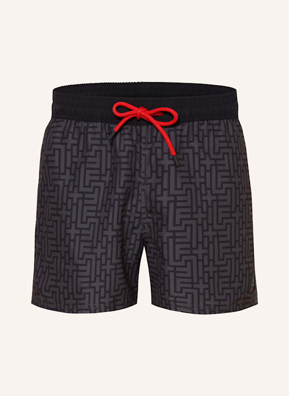 FIRE+ICE Badeshorts SCHWARZ/ GRAU